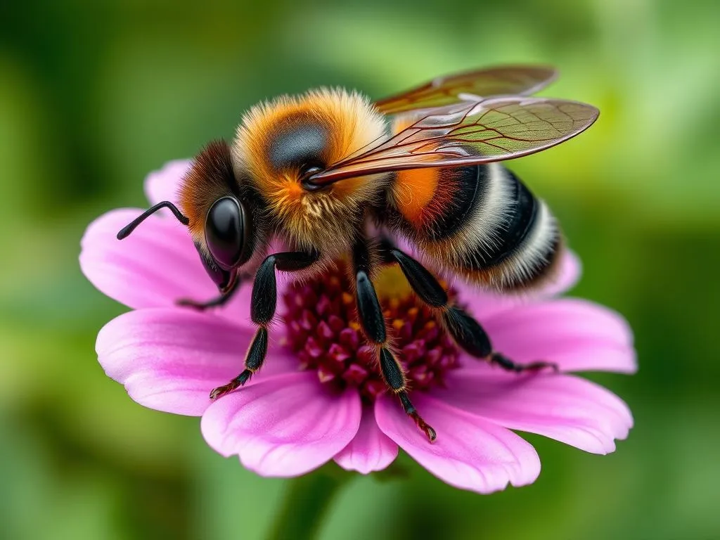 abeja flor de pie peludo simbolismo y significado