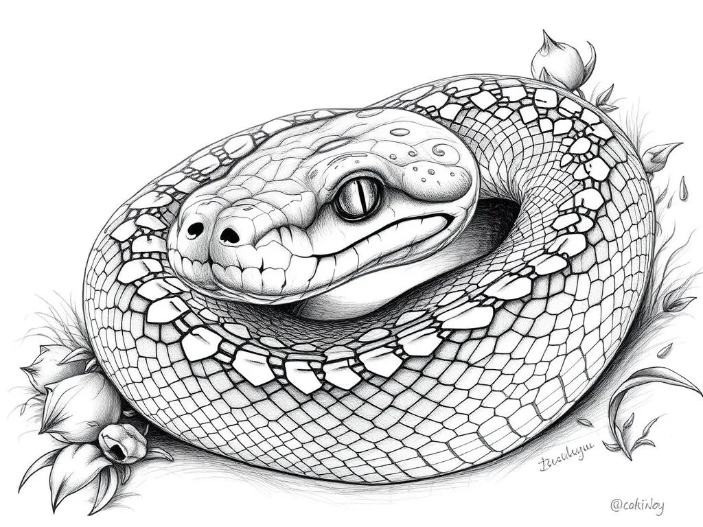 Simbolismo y Animal Espiritual de la Ball Python de Autopista
