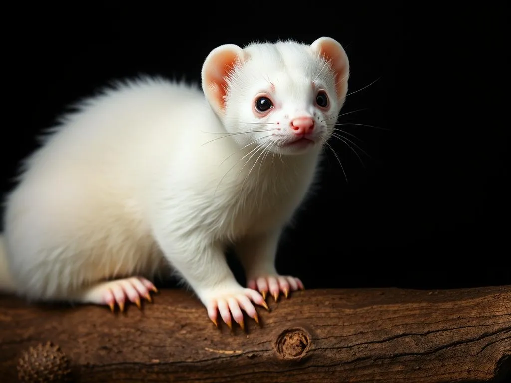 ferret blanco albino simbolismo y significado