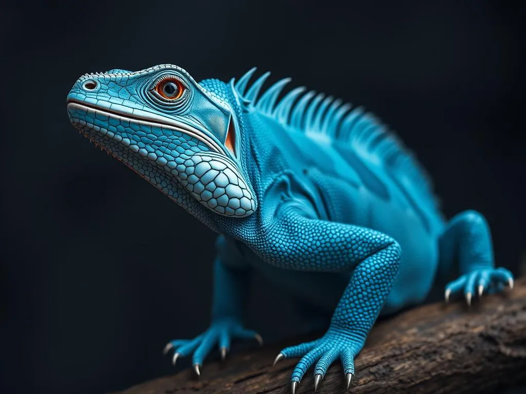 iguana azul simbolismo y significado