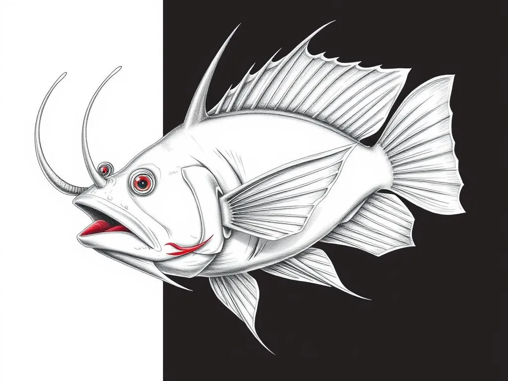 Simbolismo y Animal Espiritual del Pez Murciélago de Labios Rojos