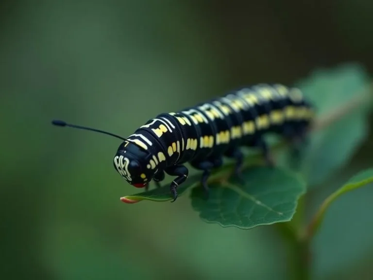Simbolismo y Significado Espiritual de la Oruga de la Mariposa Cola de Fuego