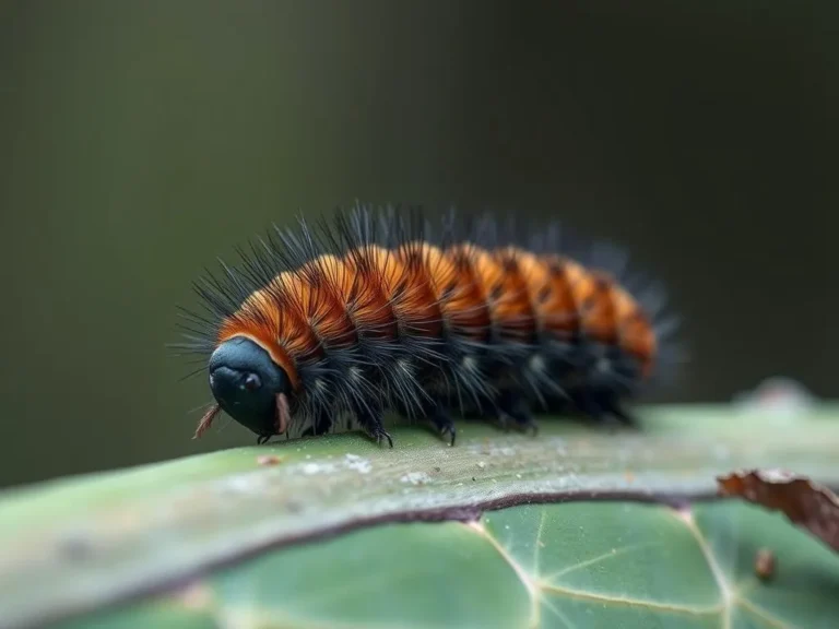 Simbolismo y Animal Espiritual de la Oruga Hibernante: Un Viaje de Transformación y Resiliencia