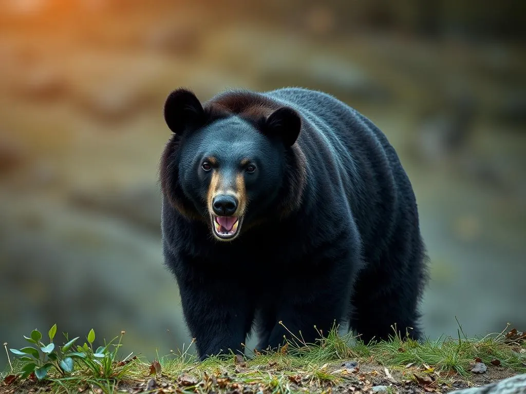 oso negro asiatico simbolismo y significado