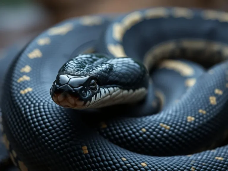 Simbolismo y Significado Espiritual del Python de Cabeza Negra