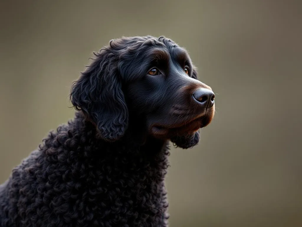 retriever de pelo rizado simbolo y significado