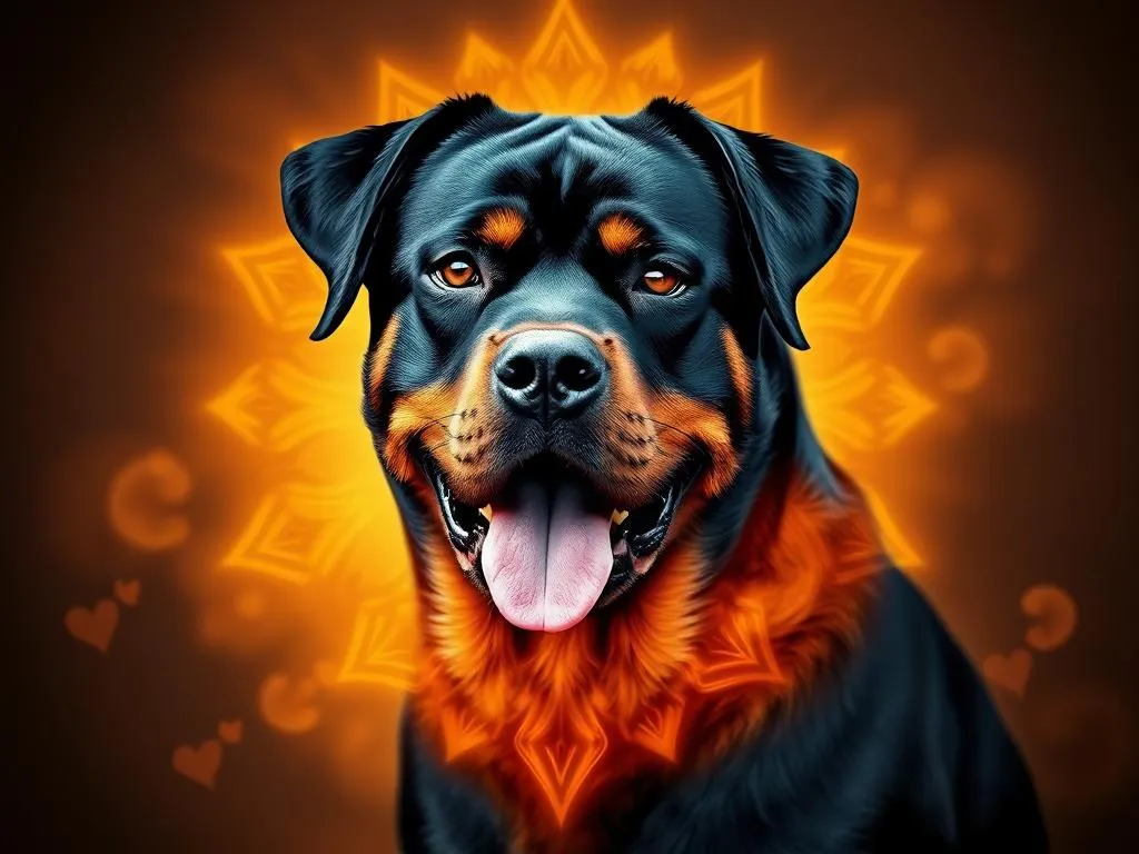 rottweiler mezcla simbolismo y significado