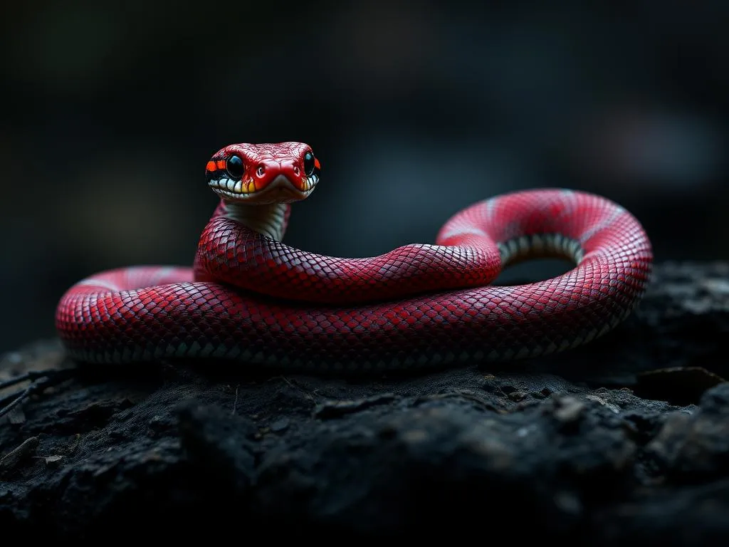 serpiente reina carmesi simbolismo y significado