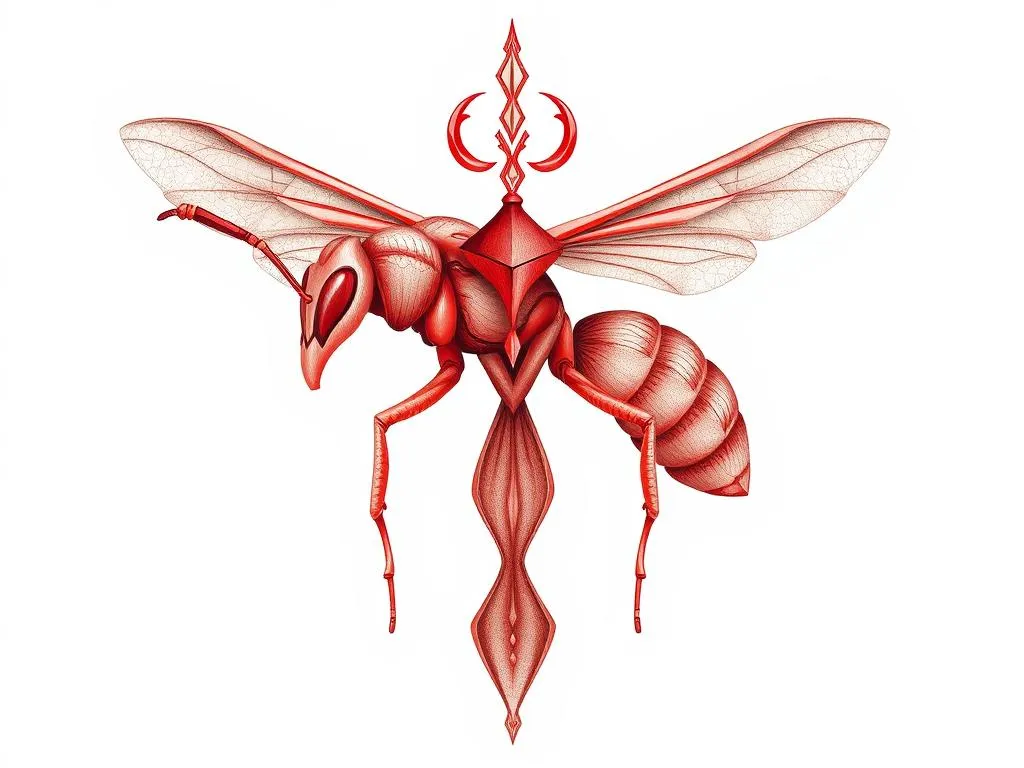 Simbolismo de la Avispa Roja y Animal Espiritual