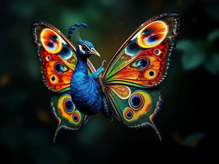 El Simbolismo de la Mariposa Pavo Real: Mensajera de la Transformación y la Belleza Espiritual