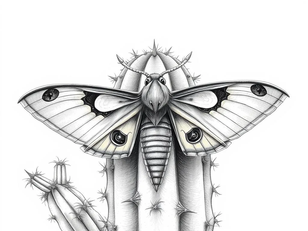 Simbolismo de la Polilla del Cactus y Animal Espiritual