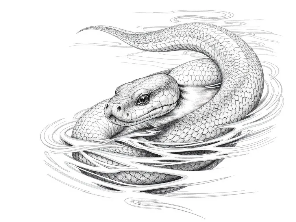 Simbolismo de la Serpiente de Agua del Norte y Animal Espiritual