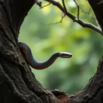 simbolismo y significado de la serpiente de arbol marron