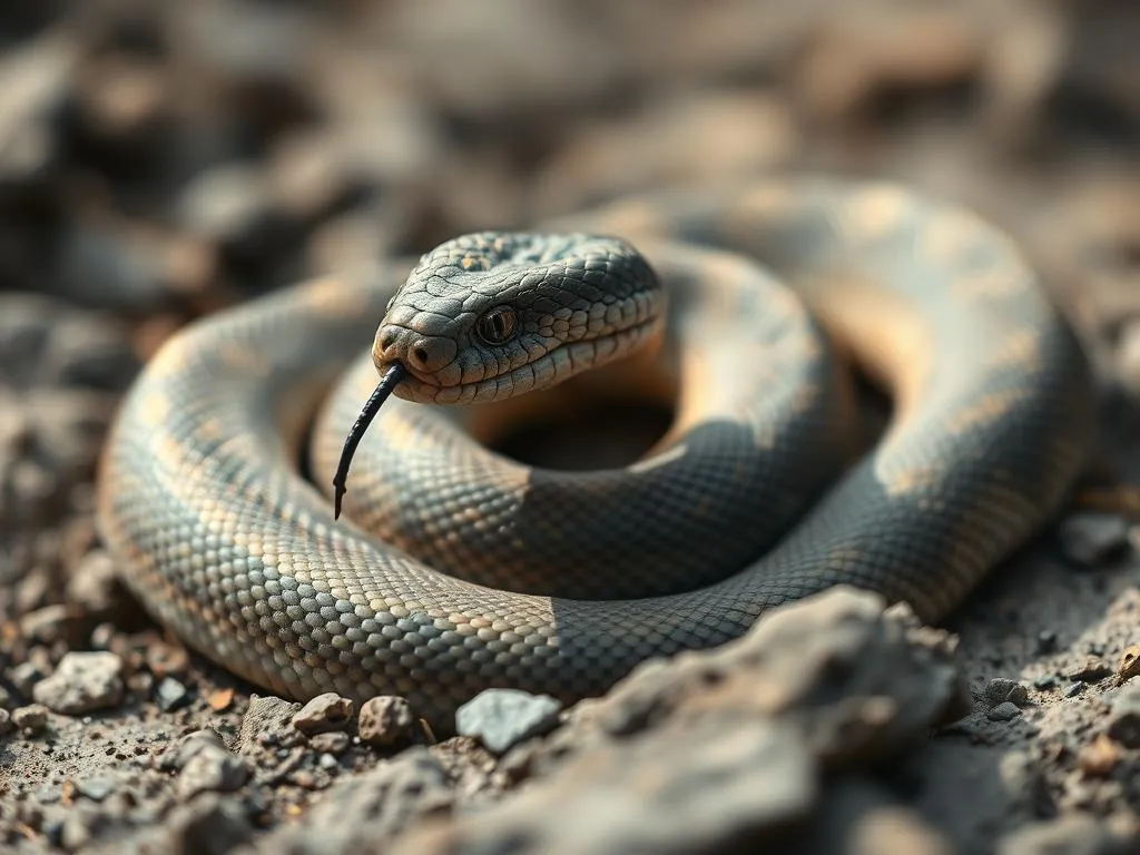 simbolismo y significado de la serpiente de tierra aspera