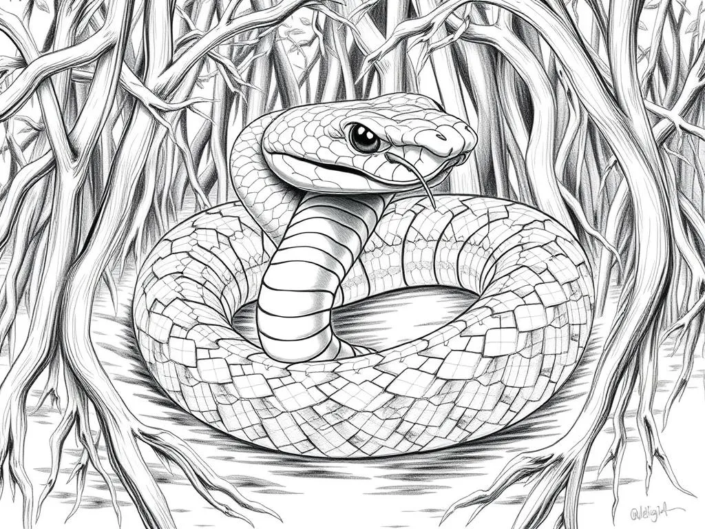 Simbolismo de la Serpiente de Manglar y Animal Espiritual