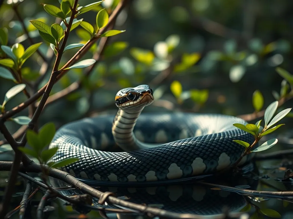 simbolismo y significado de la serpiente manglar