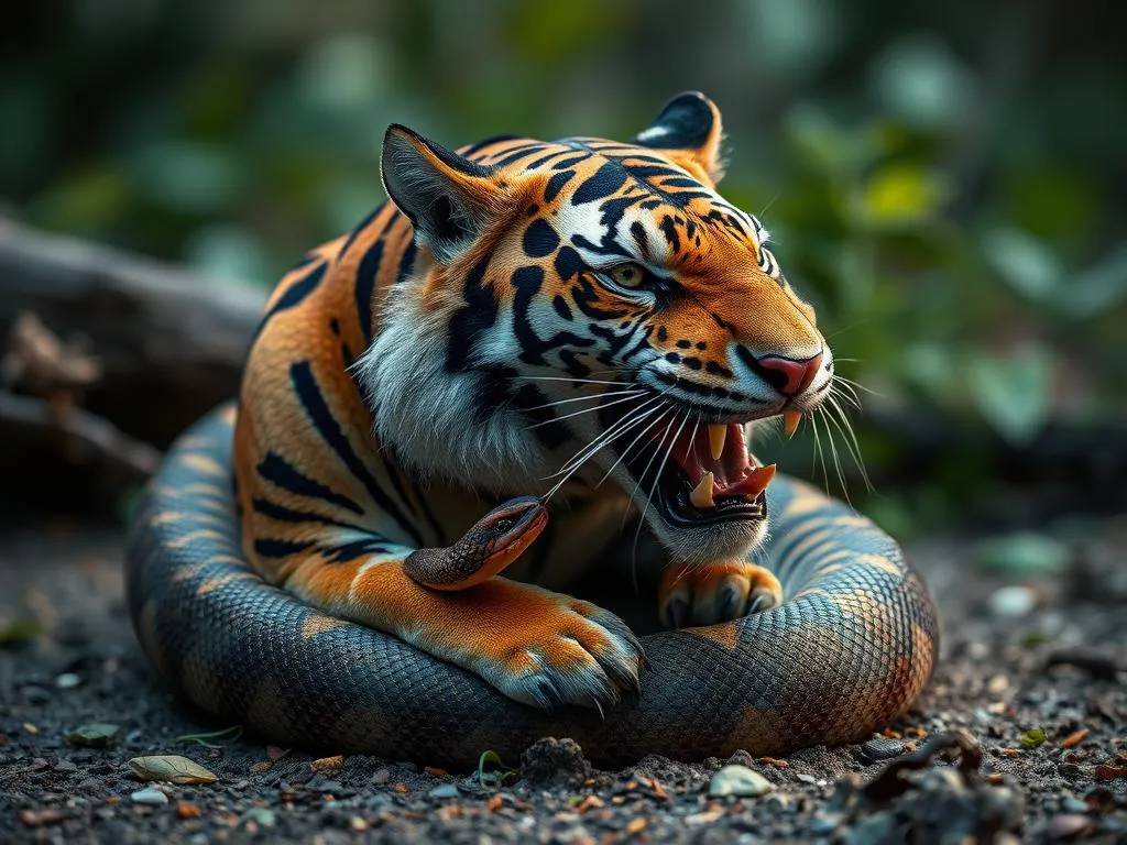 simbolismo y significado de la serpiente tigre