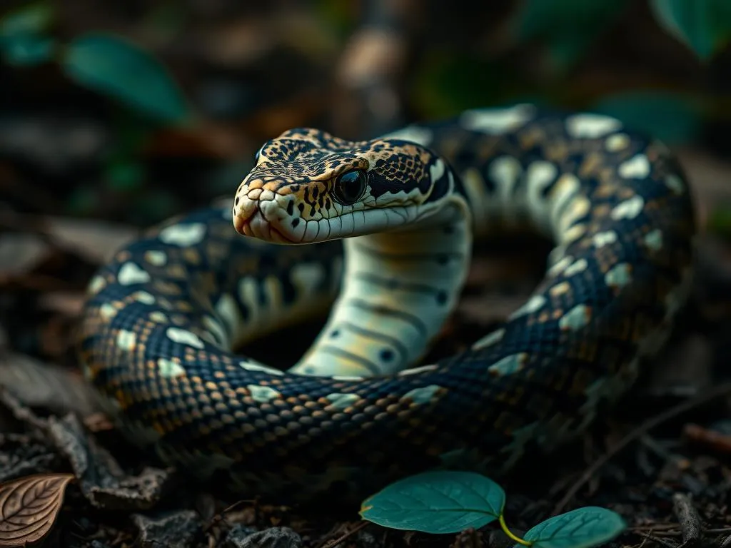simbolismo y significado de la vibora gabonesa