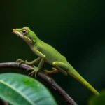 simbolismo y significado del anole verde