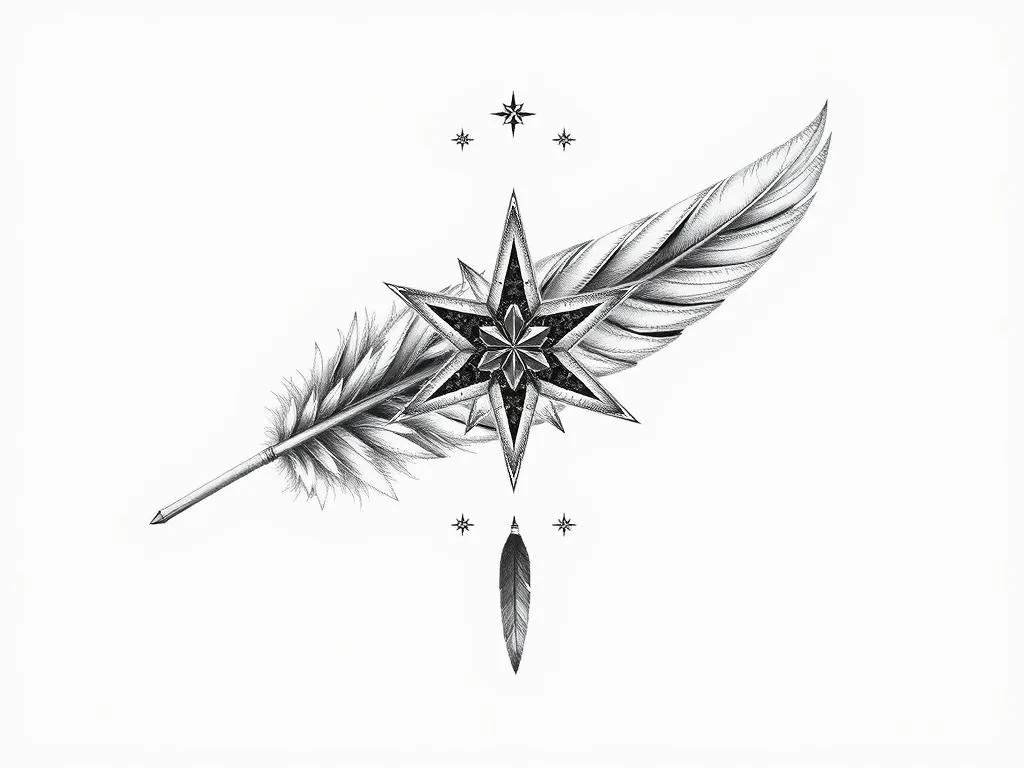 Simbolismo de la Estrella de Plumas y Animal Espiritual