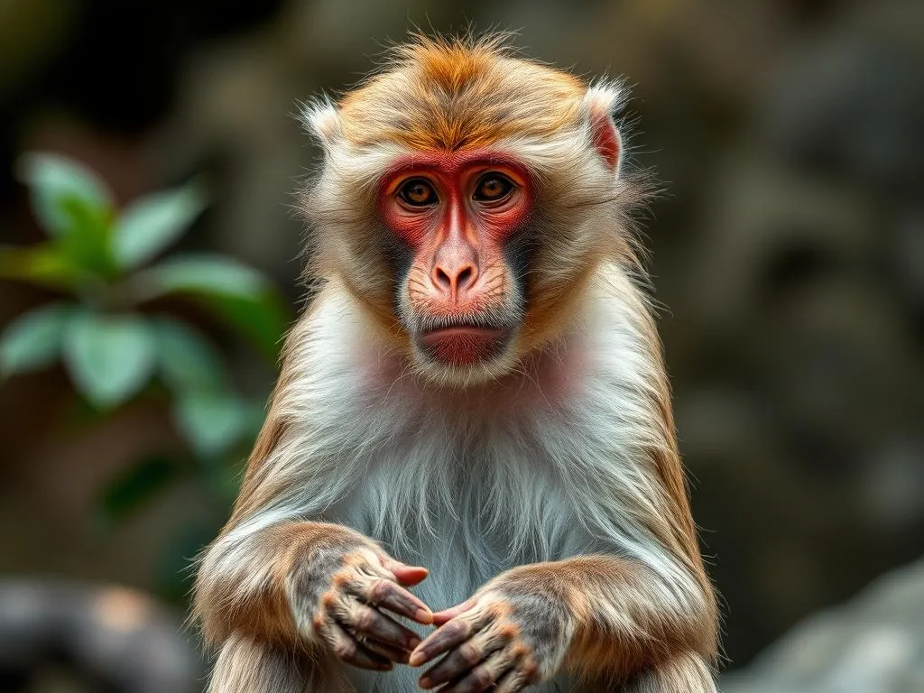 simbolismo y significado del macaco japones