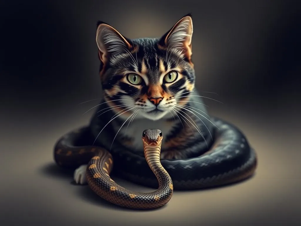 simbolo y significado de gato y serpiente