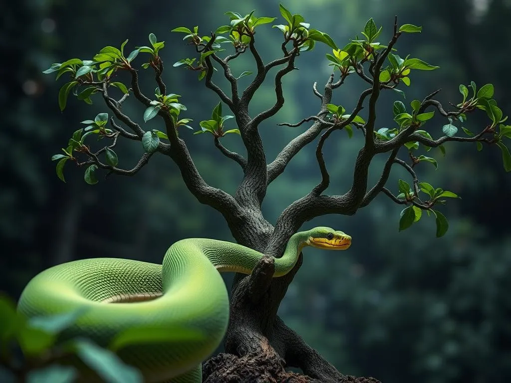 simbolo y significado de la python verde