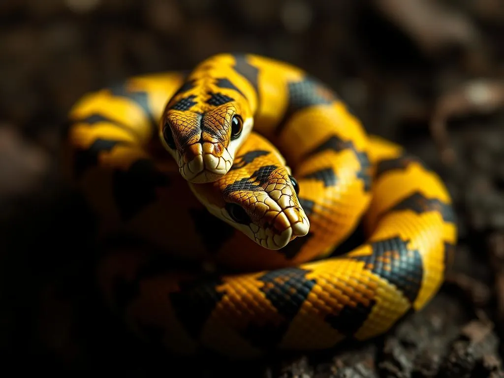 simbolo y significado de la serpiente harlequin