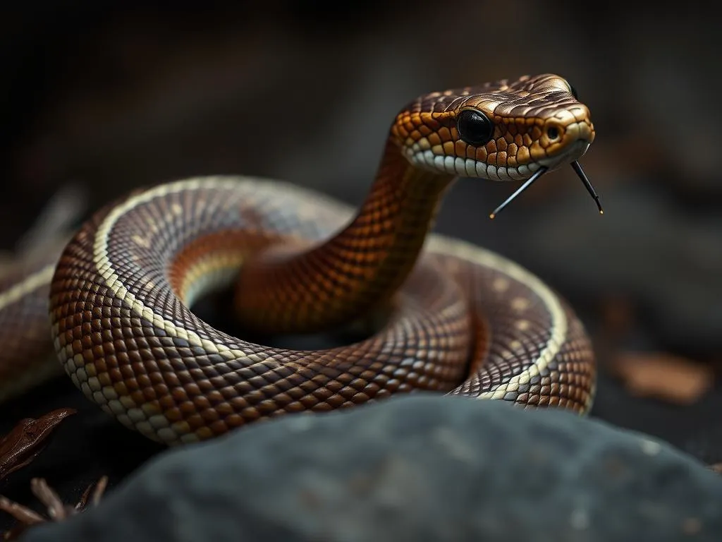simbolo y significado de la serpiente marron
