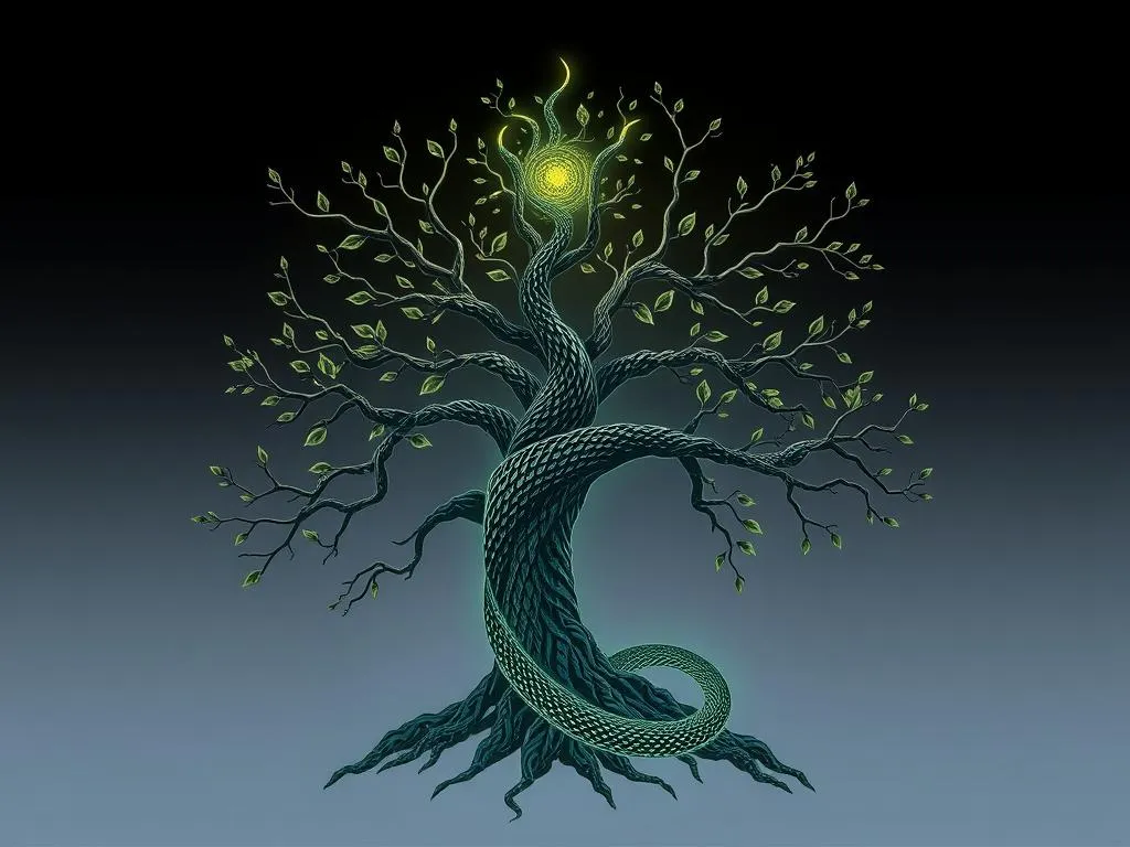 simbolo y significado de la vibora arbol