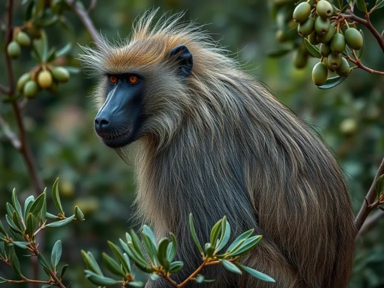 Simbolismo del Babuino Oliva: Un Animal Espiritual de Sabiduría y Poder