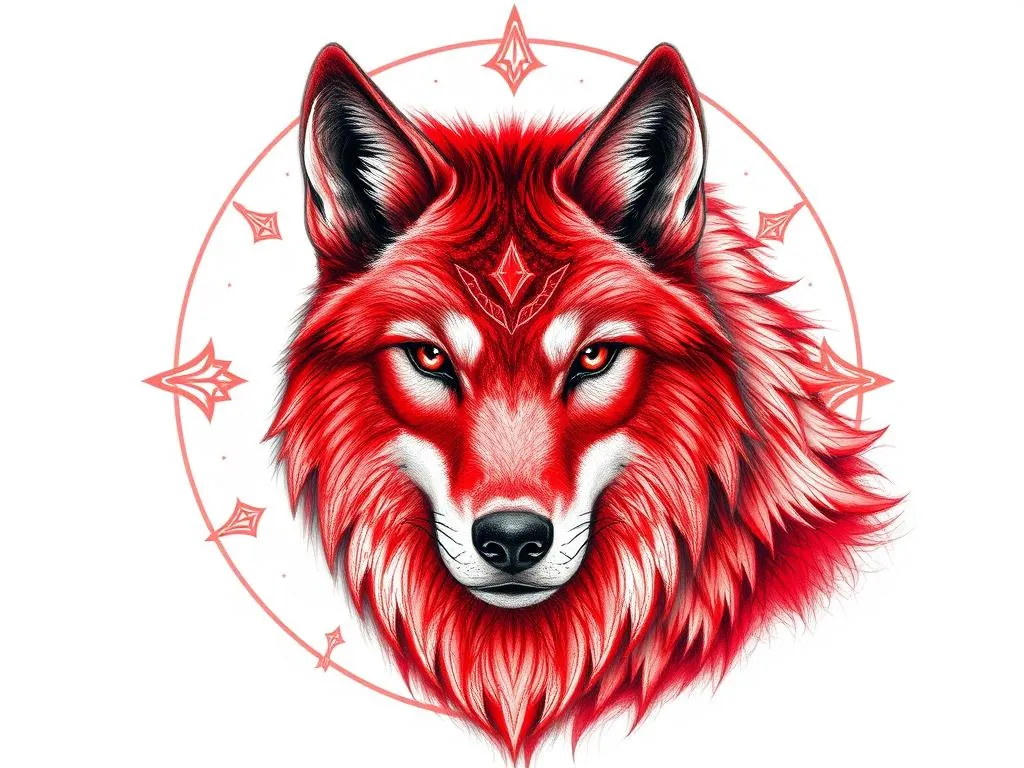 Simbolismo del Lobo Rojo y Animal Espiritual