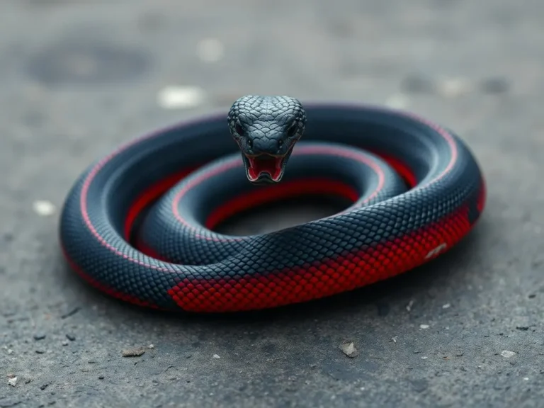 Significado y Simbolismo de la Serpiente Negra de Barriga Roja como Animal Espiritual