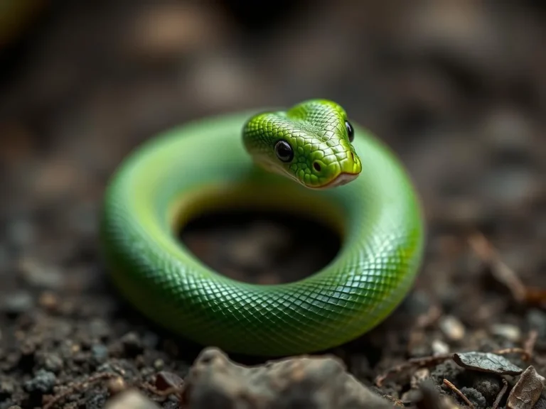El Simbolismo y la Sabiduría de la Serpiente Verde Suave como Animal Espiritual