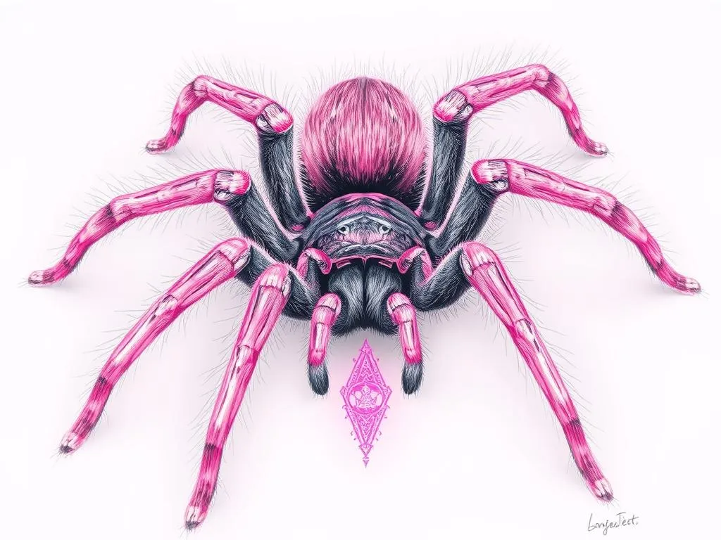 Simbolismo de la Tarantula de Dedos Rosados y Animal Espiritual