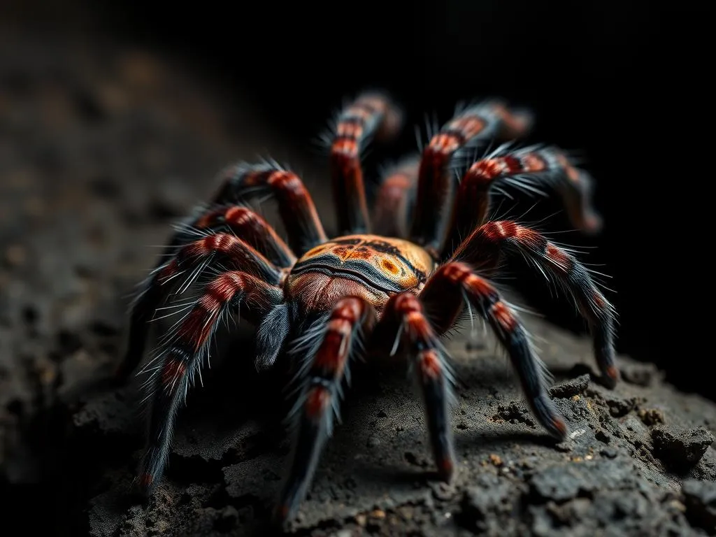 tarantula de rodillas rojas simbolismo y significado