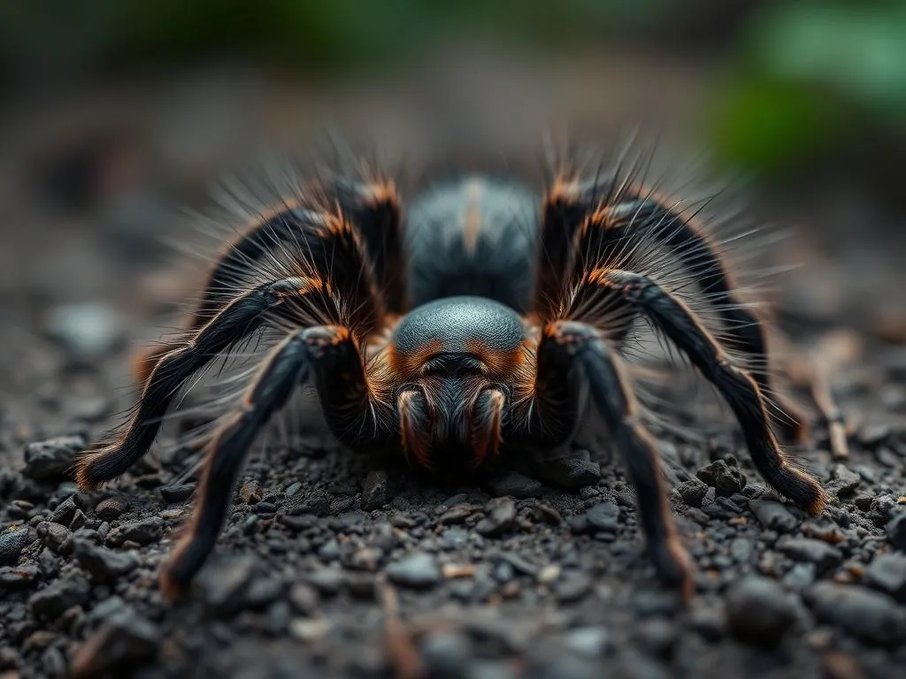 tarantula rizada simbolismo y significado