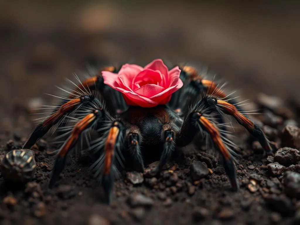 tarantula rosada chilena simbolismo y significado