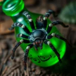 tarantula verde botella simbolismo y significado