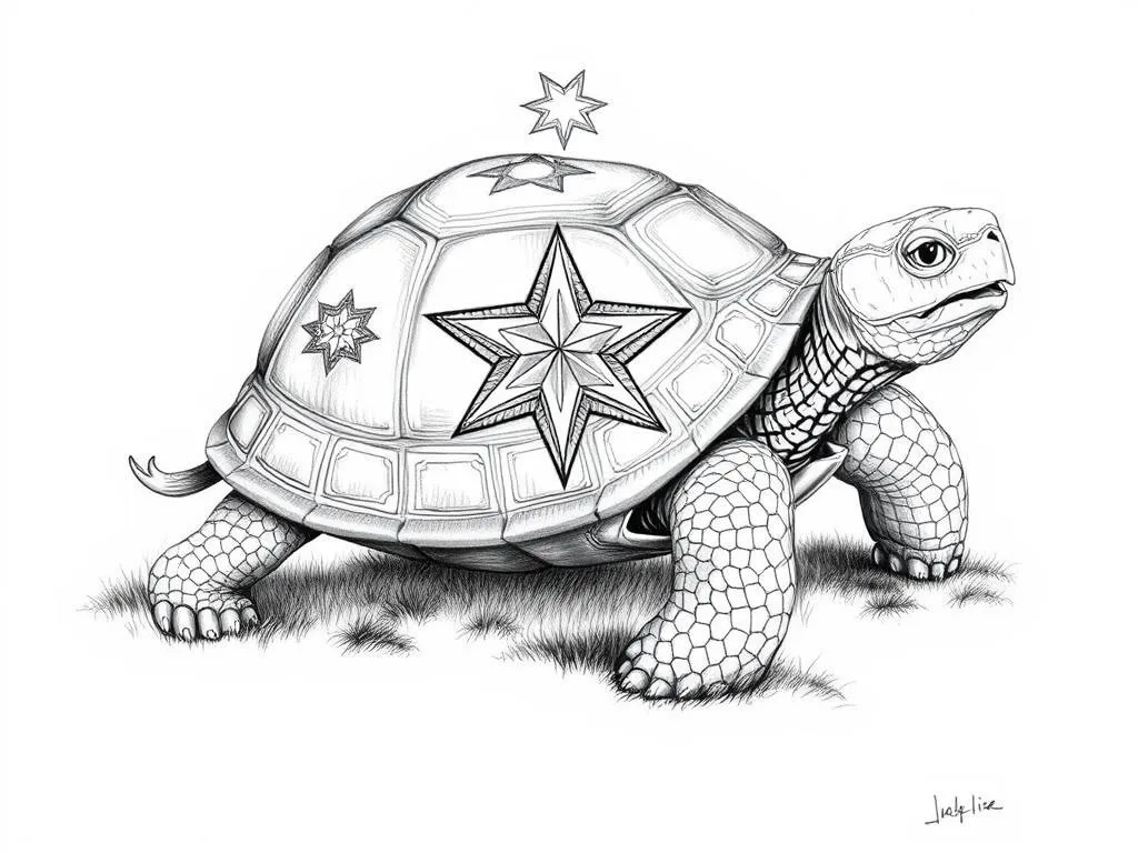 Simbolismo y Animal Espiritual de la Tortuga Estrella India
